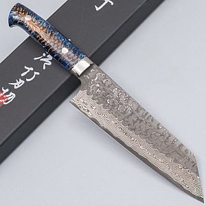 Takeshi Saji VG10 Cross Tsuchime Kurouchi Pinecone Nakiri 17 cm