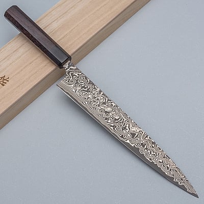 Takeshi Saji SG2 Nickel Damast Sujihiki 24 cm