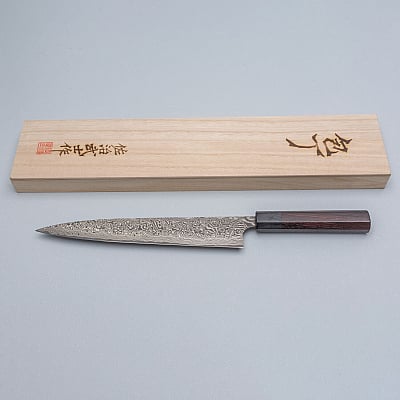 Takeshi Saji SG2 Nickel Damast Sujihiki 24 cm
