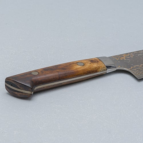 Takeshi Saji VG10 Rainbow Etched Cowhorn Santoku 16.5 cm