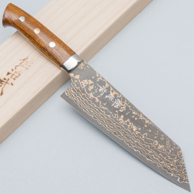 Takeshi Saji VG10 Rainbow Ironwood Bunka