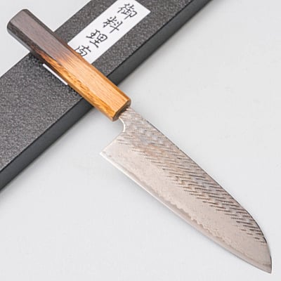 Tsunehisa AUS10 Nawame Damast Santoku 17 cm