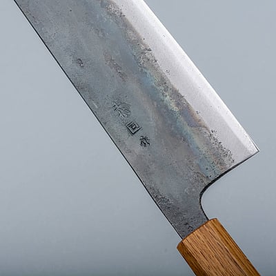 Tosa Tsukasa Shirogami Kurouchi Nakiri 18 cm