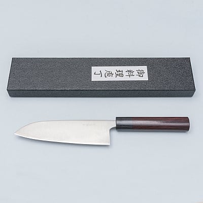Tsunehisa Aogami Super Migaki Santoku 17 cm