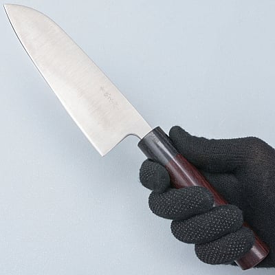 Tsunehisa Aogami Super Migaki Santoku 17 cm