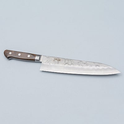 Tsunehisa Ginsan Nashiji Brown Gyuto 21 cm