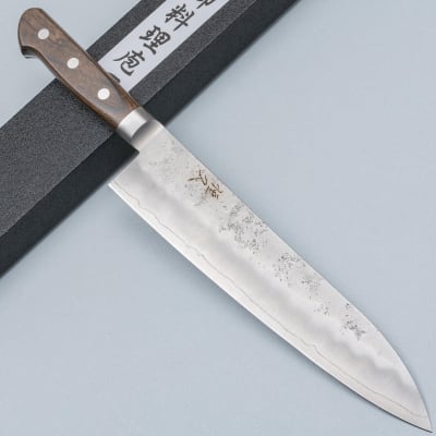 Tsunehisa Ginsan Nashiji Brown Gyuto 21 cm
