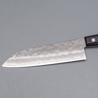 Tsunehisa Ginsan Nashiji Purple Santoku 17 cm
