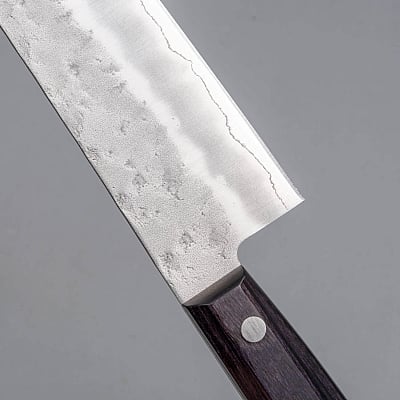 Tsunehisa Ginsan Nashiji Purple Santoku 17 cm