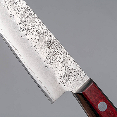 Tsunehisa Ginsan Nashiji Red Petty 13 cm