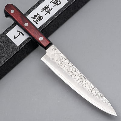 Tsunehisa Ginsan Nashiji Red Petty 13 cm