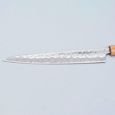 Tsunehisa Shirogami Tsuchime Migaki Sujihiki 24 cm