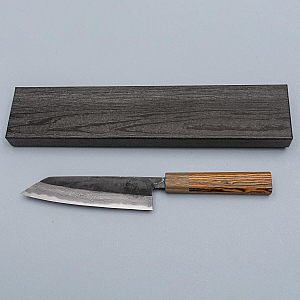 Tsutomu Kajiwara Damascus Bocote Bunka 16.5 cm