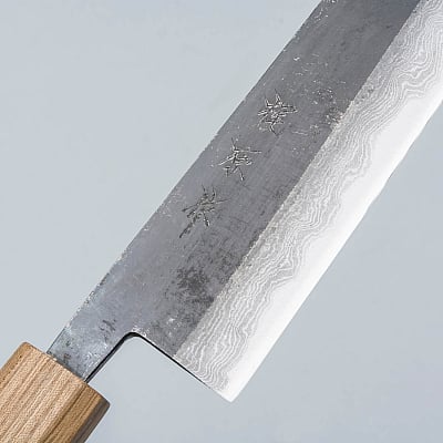 Tsutomu Kajiwara Damascus Kiritsuke 24 cm