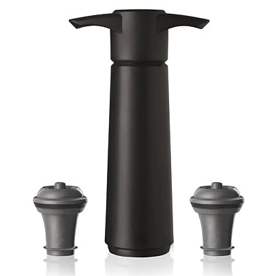 VacuVin Wine Saver Vacuum Pump + 2 Caps