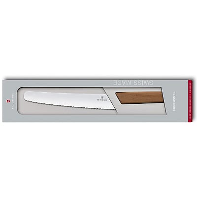 Victorinox Swiss Modern Walnut Broodmes 22 cm