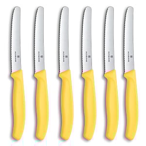 Victorinox Tafelbestek Kartelmes Set Geel (6 stuks) Victorinox Tafelbestek Kartelmes Set Geel (6 stuks)