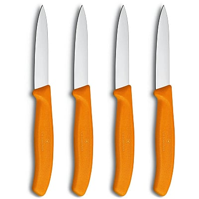 Victorinox Gemüse  und Obstmesser 8 cm Orange (4 Stück)