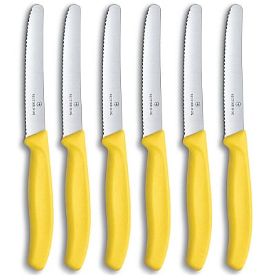 Victorinox Table Cutlery Knife Set Yellow (6 pieces)