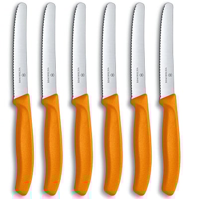Victorinox Table Cutlery Knife Set Orange (6 pieces)