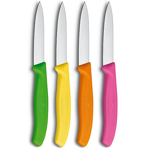Victorinox Gemüse  und Obstmesserset Verschiedene Farben (4 Teile)