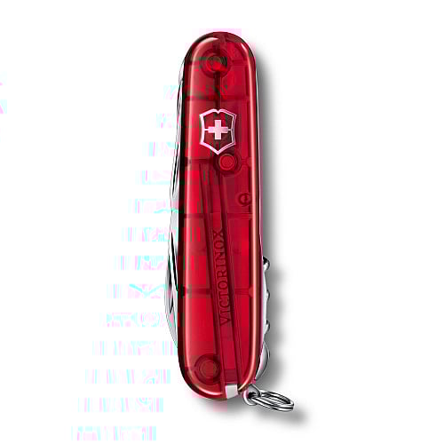 victorinox huntsman clear red