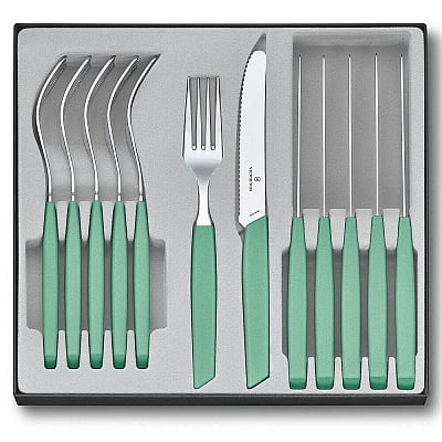 Victorinox Swiss Modern Cutlery Set Green (12-piece)