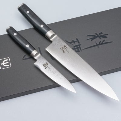 Yaxell Ran 69 Messenset Gyuto + Petty
