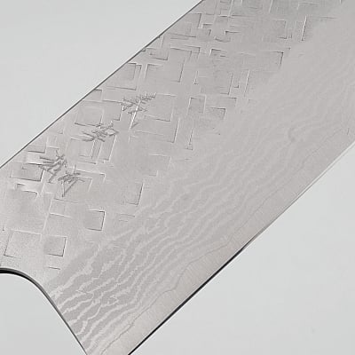 Yoshimi Kato VG10 Tsuchime Damast Rosewood Santoku 17 cm