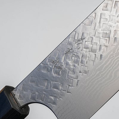 Yoshimi Kato VG10 Tsuchime Damast Rosewood Gyuto 21 cm