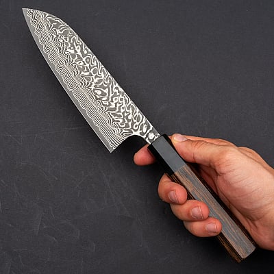 Yoshimi Kato SG2 Damast Wenge Santoku 