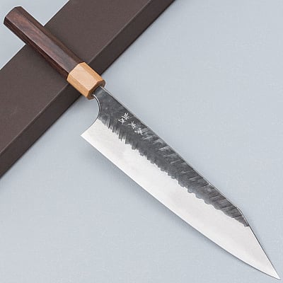 Yoshimi Kato Aogami Super V Tsuchime Rosewood Kiritsuke 21 cm