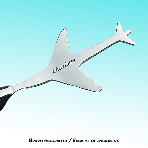 zilverstad silver plated airplane spoon