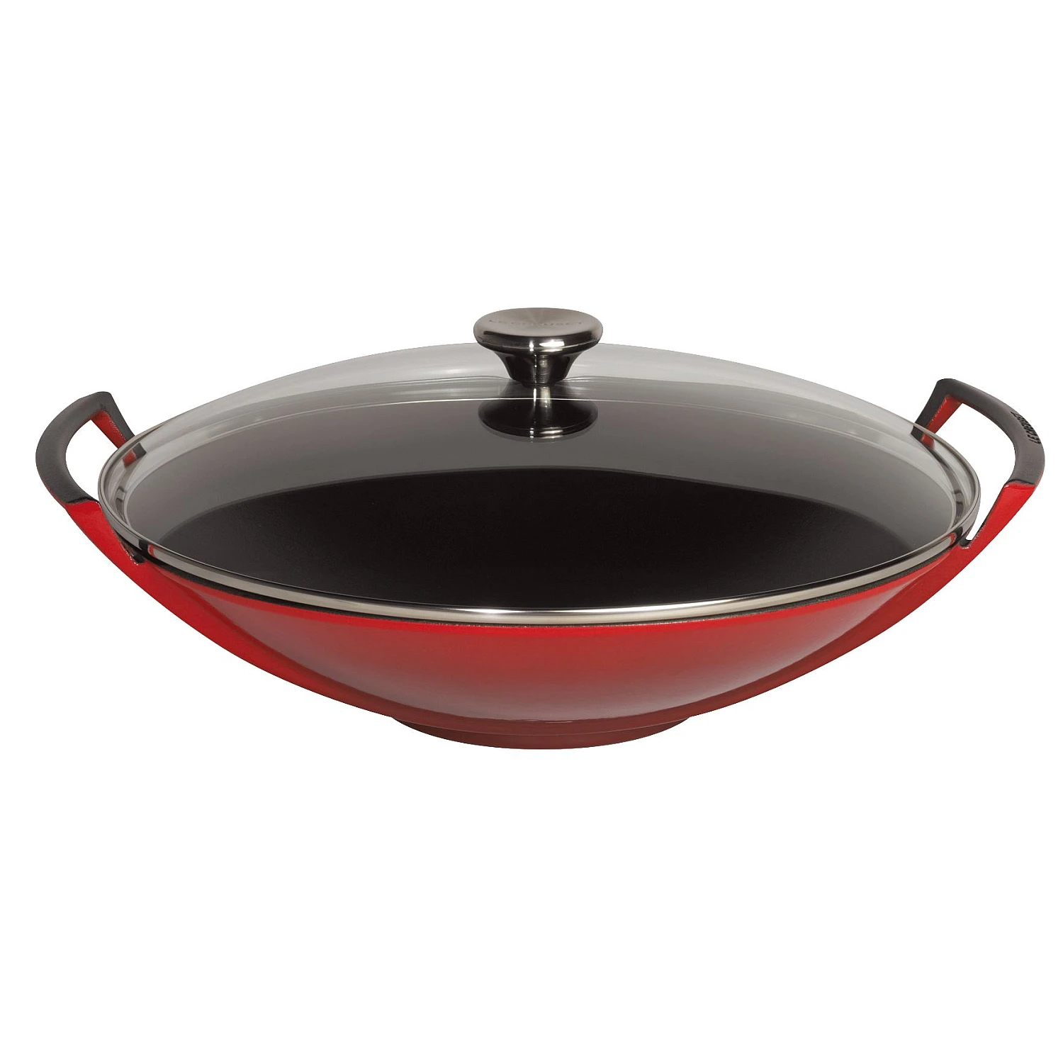Le Creuset Cast Iron Wok 36 cm Red | Knivesworld.eu
