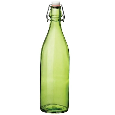 Bormioli Giara Fles Met Beugel 1000ml (Groen)