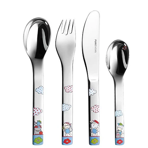 Kinderbestek One Ferme Boerderij 4-delig