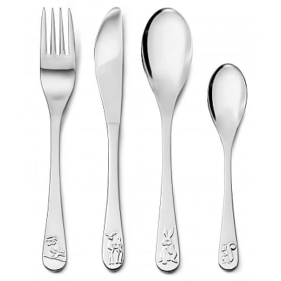 Zilverstad Kinderbestek Bosdieren 