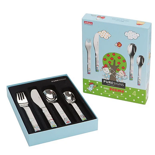 kinderbestek one ferme boerderij 4-delig