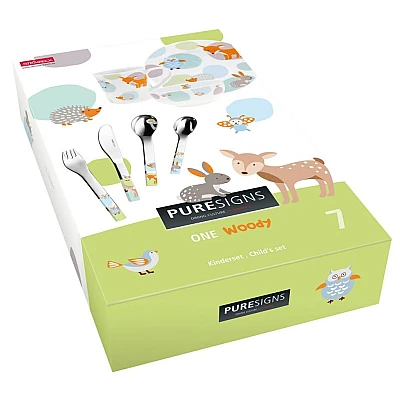 Kinderbestek One Woody 7-delig