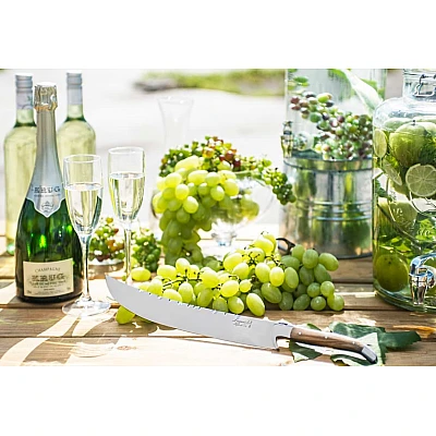 Laguiole Style de Vie Champagne Saber Olive Wood 