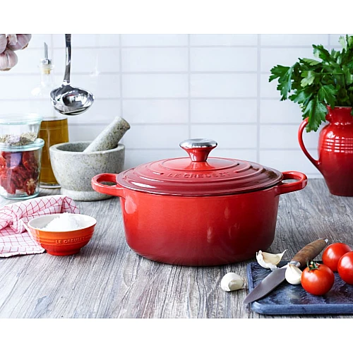 Le Creuset Signature Bräter 24 cm Kirsche Rot