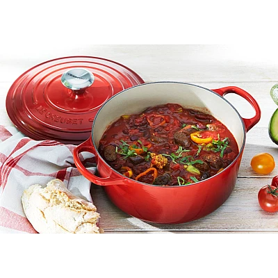 Le Creuset Signature Bräter 24 cm Kirsche Rot