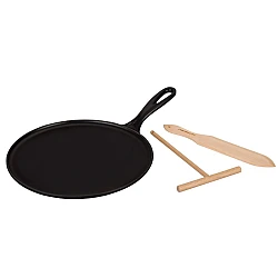 Le Creuset Gietijzeren Crepepan 27 cm Zwart
