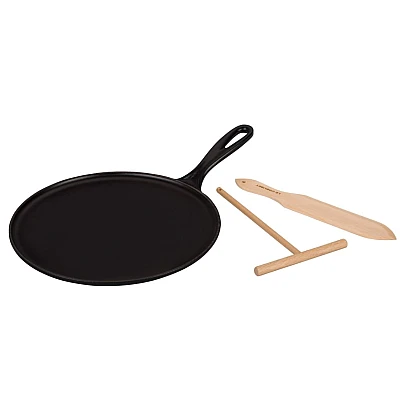 Le Creuset Gietijzeren Crepepan 27 cm Zwart