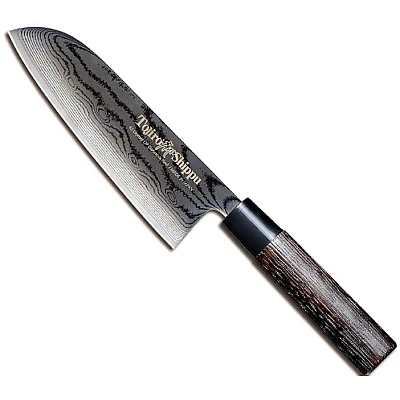 Tojiro Shippu Black Santoku 17 cm