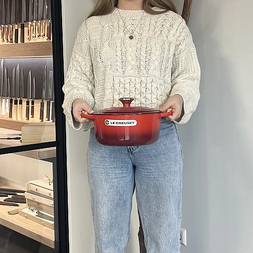 Le Creuset Signature Bräter 24 cm Kirsche Rot