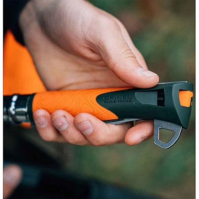 Opinel Explore no. 12 Oranje/Groen Met Teek Tool 