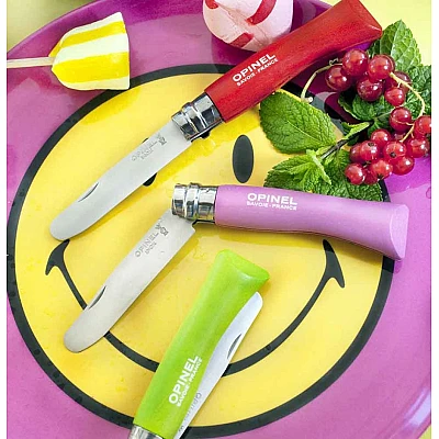 Opinel Zakmes Afgerond No. 7 Roestvrij Roze