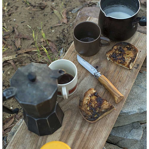 opinel zakmes met olijfhout no. 8 roestvrij