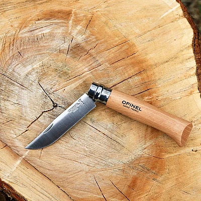 Opinel Zakmes no. 8 Roestvrij